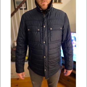 Navy Blue Banana Republic Utility Jacket